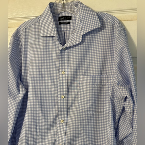 Lauren Ralph Lauren Light Blue Gingham Shirt - Picture 2 of 7